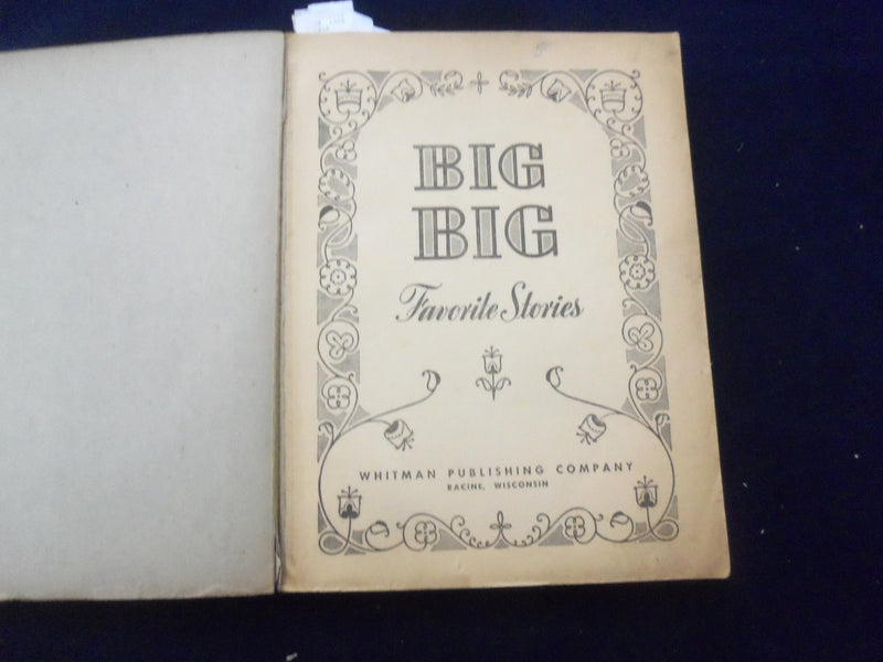 1946 BIG BIG FAVORITE STORIES - DOG STORIES-BLACK BEAUTY SOFTCOVER BOOK- KD 8493