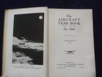 1941 THE AIRCRAFT YEAR BOOK HARDCOVER BOOK -AERONAUTICAL CH. OF COMM. - KD 8258