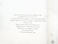 1966-68 HAROLD NICOLSON DIARIES AND LETTERS HARDCOVER BOOKS - LOT OF 3 - KD 8823
