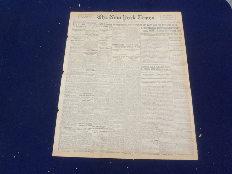 1916 JANUARY 19 NEW YORK TIMES - SEND ULTIMATUM TO GREEK KING - NT 9072