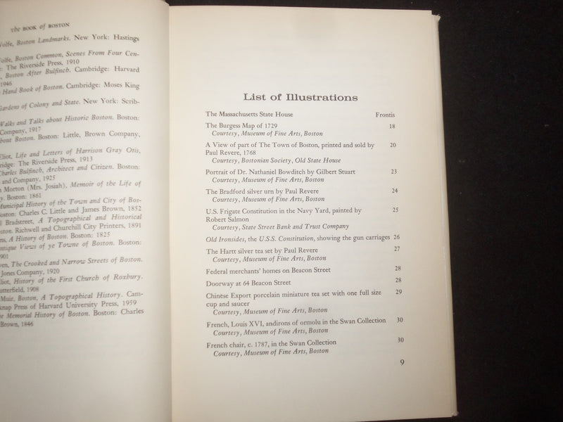 1961 THE BOOK OF BOSTON THE FEDERAL PERIOD HARDCOVER BOOK-MARJORIE ROSS- KD 9229