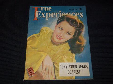 1941 NOVEMBER TRUE EXPERIENCES MAGAZINE - DOROTHY DARRELL COVER - E 12390