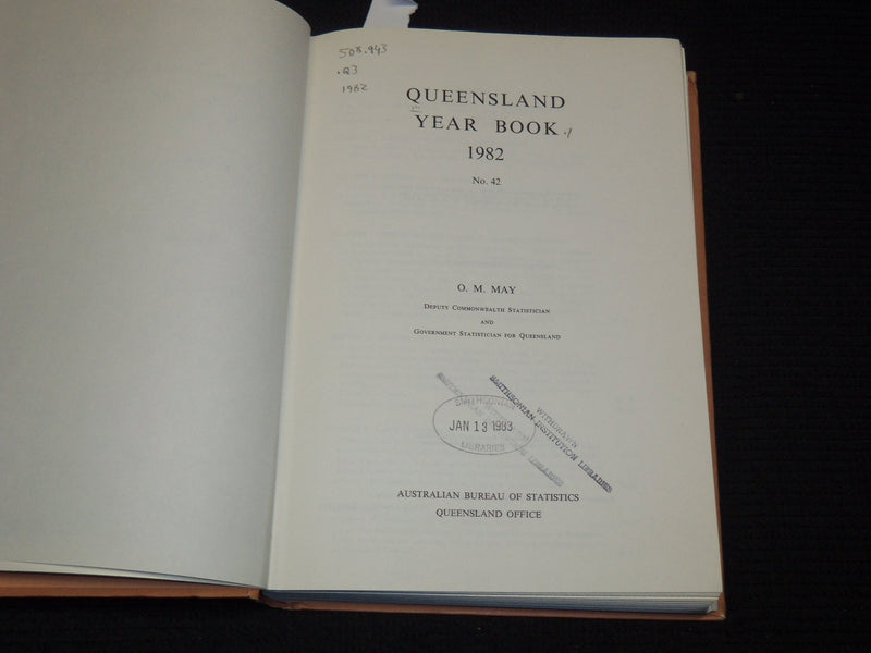 1970-1982 QUEENSLAND YEAR BOOK LOT OF 12 - GOV. STATISTICIAN BRISBANE - KD 5T