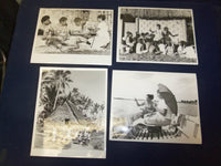 FIJI NURSE AND CHILDREN PUBLICITY PHOTOS - LOT OF 4 - J 4632