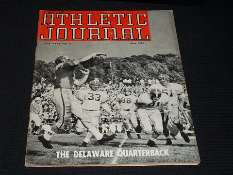 1956 MAY ATHLETIC JOURNAL MAGAZINE - DON MILLER DELAWARE QB COVER - E 5819