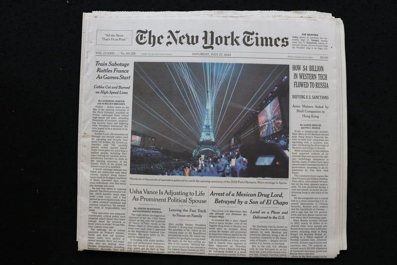 2024 JULY 27 NEW YORK TIMES - HOW $4 BILLION IN WESTERN TECH FLOWED TO RUSSIA