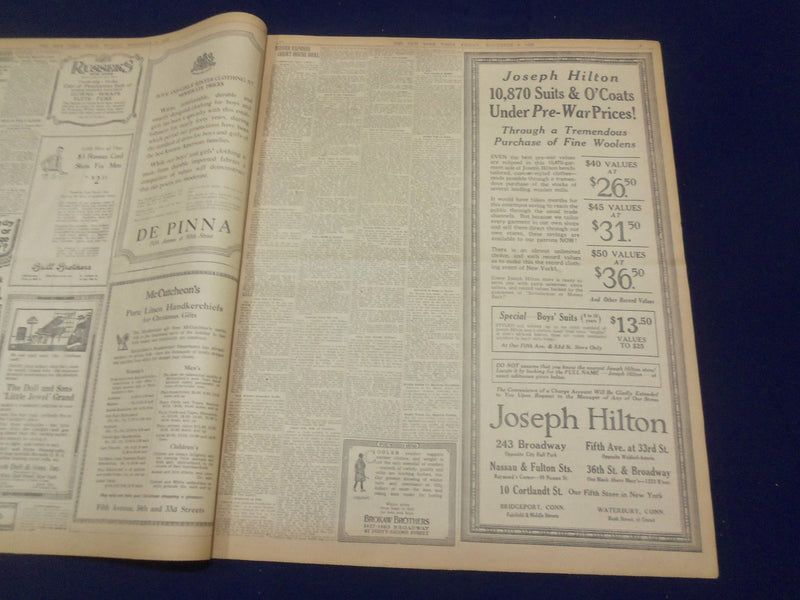1920 NOVEMBER 5 NEW YORK TIMES - HARDING HAS ELECTORAL VOTE OF 404 - NT 8445