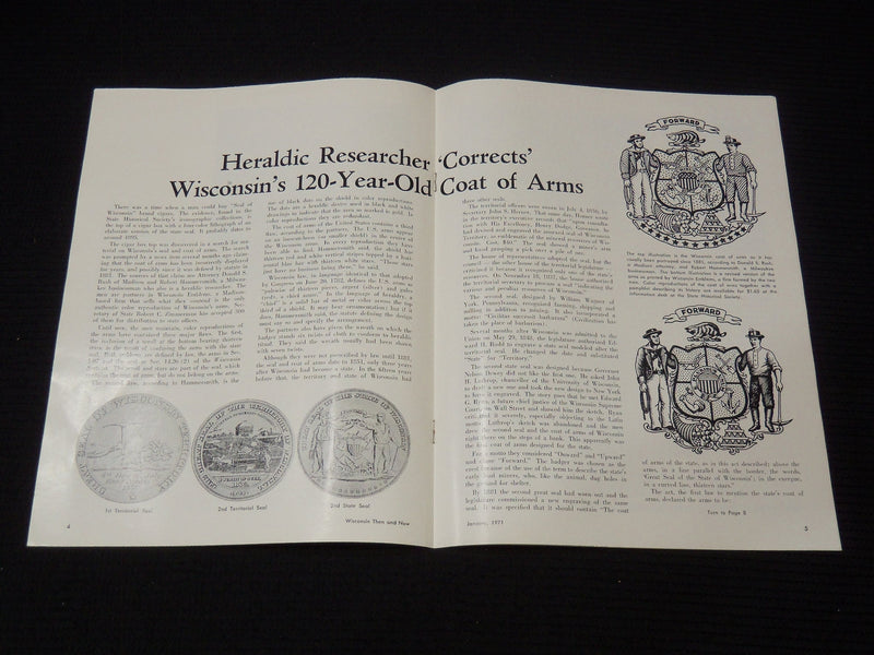 1970-1971 WISCONSIN THEN AND NOW MAGAZINE LOT OF 5 ISSUES - K 2135