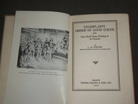 1928 CHAMPLAIN'S ORDER OF GOOD CHEER BOOK BY L. M. FORTIER - KD 5144