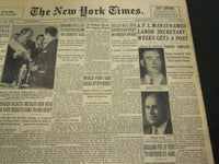 1952 DEC 2 NEW YORK TIMES - A. F. L. MAN IS NAMED LABOR SECRETARY - NT 4549