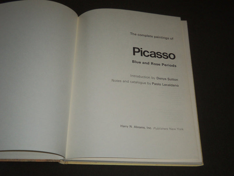1968 THE COMPLETE PAINTINGS OF PICASSO EDITED BY PAOLO LECALDANO - KD 3861