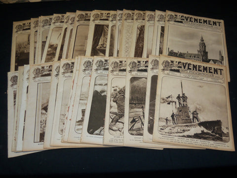1915-1918 L'EVENEMENT ILLUSTRE WWI FRENCH MAGAZINE LOT OF 38 ISSUES - O 2753