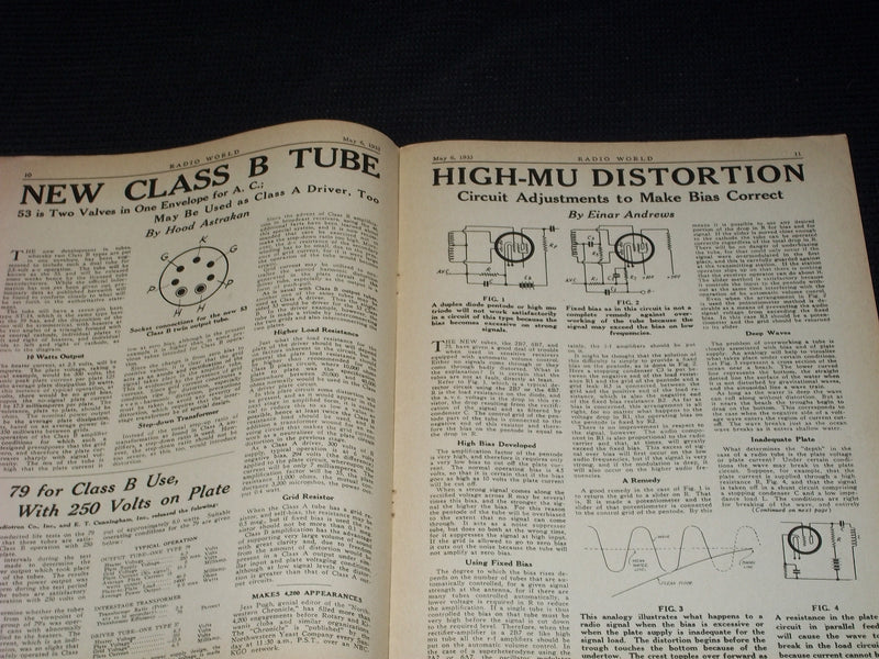 1933 MAY 6 RADIO WORLD MAGAZINE NICE ELECTRONICS COVERS & ADS - E 2821