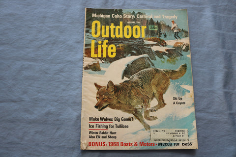 1968 JANUARY OUTDOOR LIFE MAGAZINE - ILLUSTRATED COVER, STORIES, PHOTOS - E 9012
