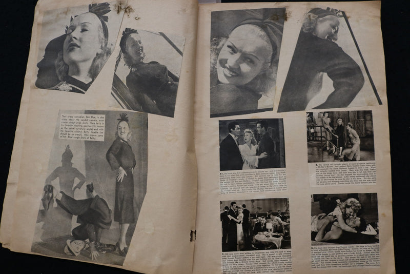 MOVIE STARS SCRAPBOOK - BETTY GRABLE - ANNE SHIRLEY - E 24904
