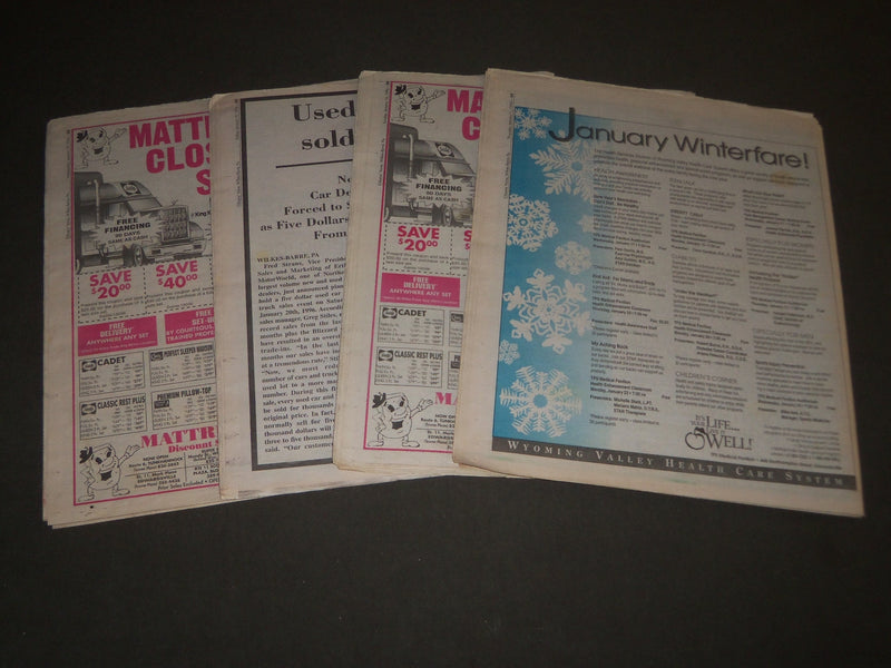 1996 THE CITIZENS VOICE NEWSPAPER LOT OF 4 - WILKES-BARRE, PA - NP 1808