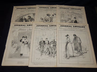 1893 JOURNAL AMUSANT ILLUSTRE FRENCH MAGAZINE LOT OF 29 - FASHION ILLUS- O 3197G