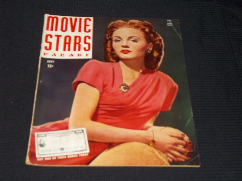 1944 JULY MOVIE STARS PARADE MAGAZINE - JANET BLAIR COVER - E 13868