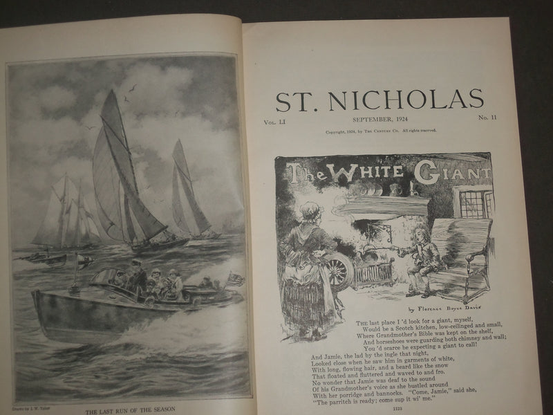 1924 SEPTEMBER ST. NICHOLAS MAGAZINE - ILLUSTRATIONS, STORIES & ADS - B 4639