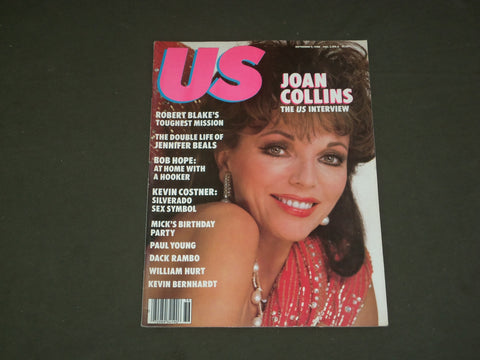 1985 SEPTEMBER 9 US MAGAZINE - JOAN COLLINS COVER - B 3861