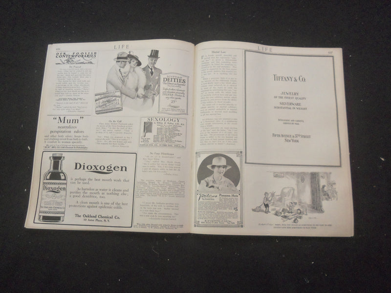 1916 APRIL 6 LIFE MAGAZINE - EASTER NUMBER - CONSIDER THE LILIES - L 763A