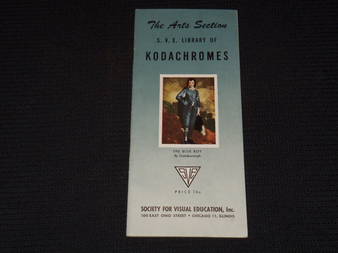 1940'S S. V. E LIBRARY OF KODACHROMES - THE ARTS SECTION - VISUAL EDU. - J 7963