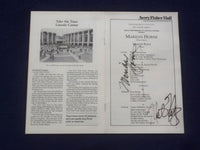 1982 MARCH 19 MARILYN HORNE & MARTIN KATZ SIGNED PROGRAM - AVERY FISHER HALL
