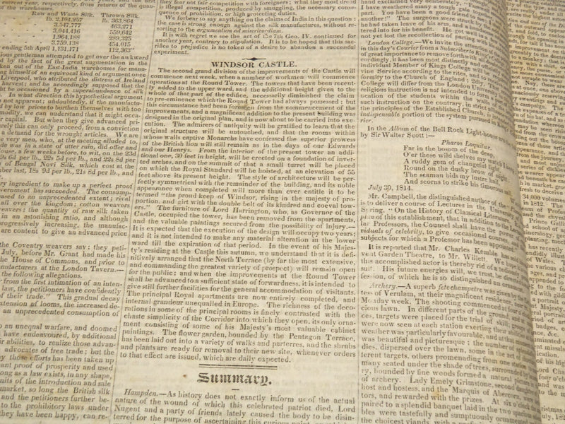 1828-1829 THE ALBION WEEKLY GAZETTE BOUND VOLUME NO. 7 - NEW YORK - R 10J