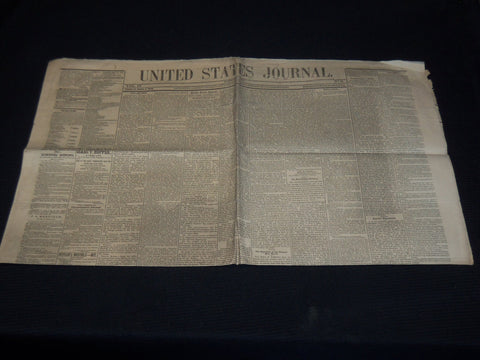 1853 OCT 1 UNITED STATES JOURNAL NEWSPAPER - CHOATE EULOGY ON WEBSTER - NP 3878Q