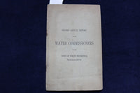 1895 NORTHBROOKFIELD WATER COMMISSIONERS ANNUAL REPORT SOFTCOVER BOOK - K 851