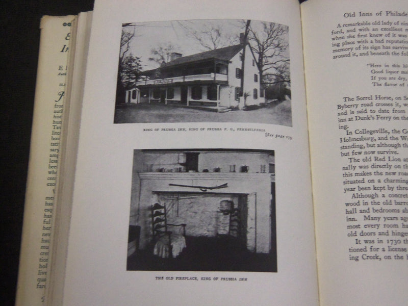 1935 EARLY AMERICAN INNS AND TAVERNS BOOK BY ELISE LATHEROP - PHOTOS - KD 80R