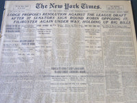 1919 MARCH 4 NEW YORK TIMES - LODGE PROPOSES RESOLUTION AGAINST LEAGUE - NT 6214