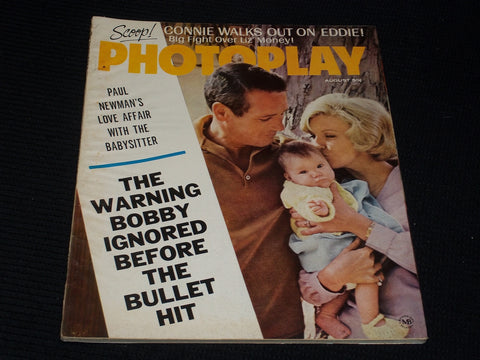 1968 AUGUST PHOTOPLAY MAGAZINE - PAUL NEWMAN FRONT COVER - E 884