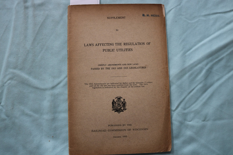 1916-1917 BUREAU OF RAILWAY ECONOMICS REPORTS - LOT OF 2 - SOFTCOVER - K 3258