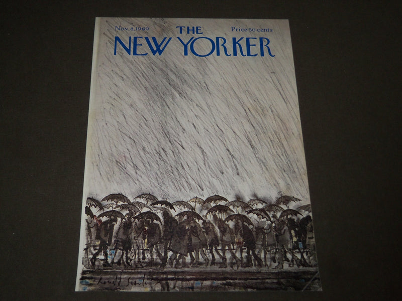1969 NOVEMBER 8 NEW YORKER MAGAZINE FRONT COVER ONLY - GREAT ART FOR FRAMING