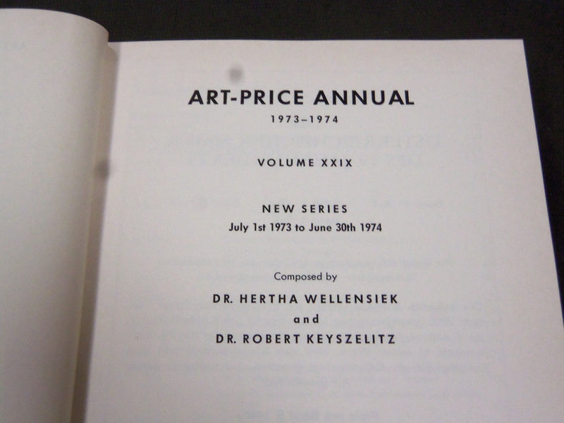 1973-1978 ART-PRICE ANNUAL BOOKS LOT OF 4 - KD 1983B