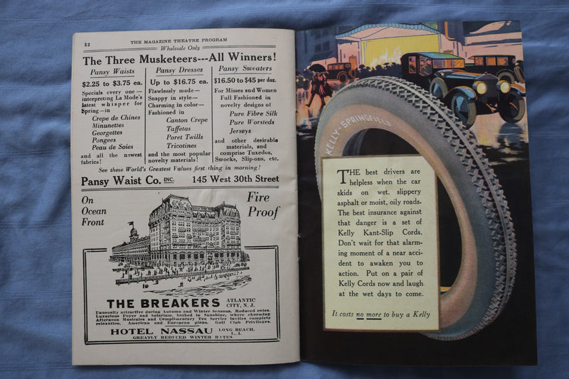 1922 TANGERINE - CASINO THEATRE PROGRAM - JEANETTE MACDONALD - K 2733