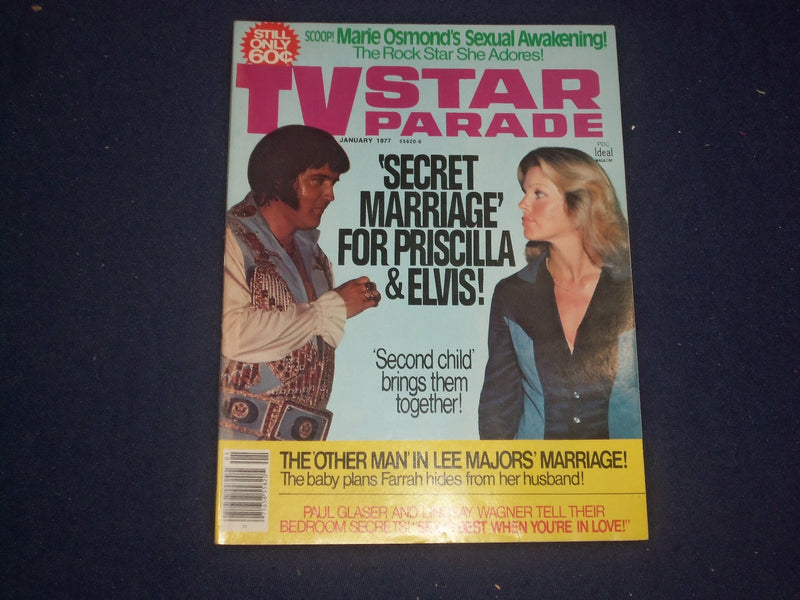 1977 JANUARY TV STAR PARADE MAGAZINE - ELVIS PRESLEY- PHOTOS & STORIES - ST 5986