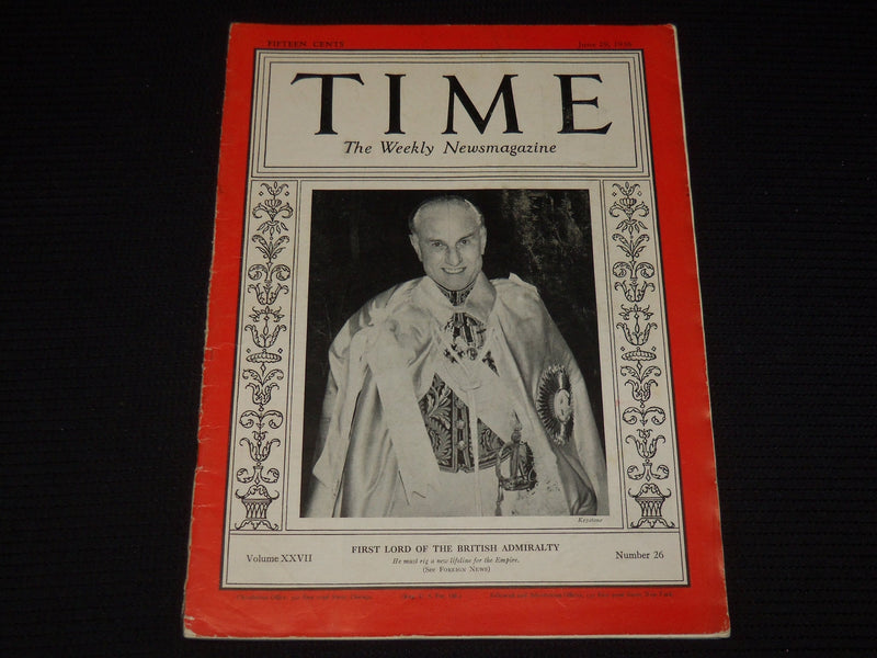 1936 JUNE 29 TIME MAGAZINE - SIR SAMUEL HOARE - T 522