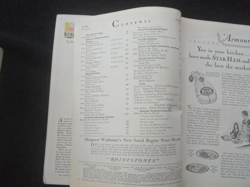 1928 JULY GOOD HOUSEKEEPING MAGAZINE - JESSIE WILCOX SMITH COVER - ST 4282O
