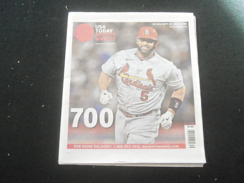 2022 SEP 28-OCT 4 USA TODAY SPORTS WEEKLY - ALBERT PUJOLS 700 HOME RUN - NP 5888