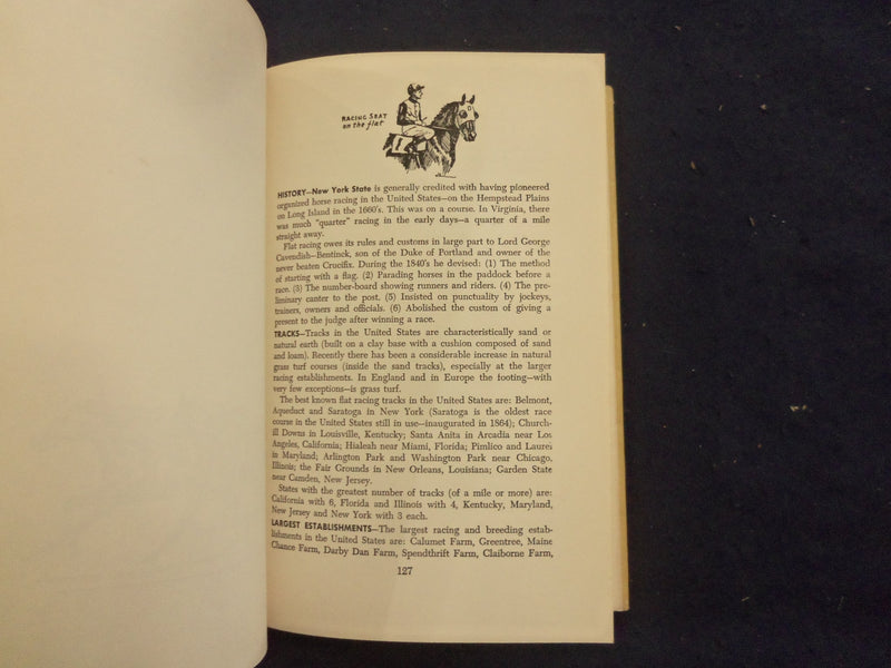 1961 KNOW ABOUT HORSES HARDCOVER BOOK BY HARRY DISSTON - KD 8217