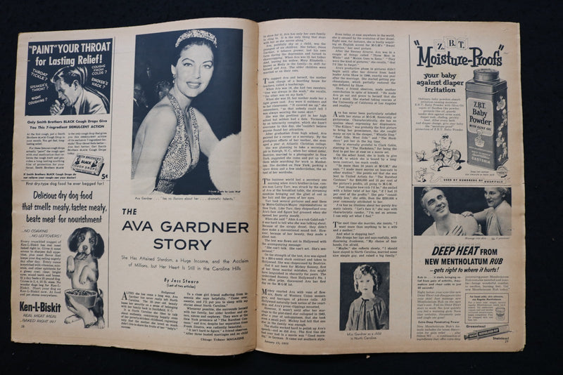 1955 JANUARY 23 CHICAGO SUNDAY TRIBUNE MAGAZINE - AVA GARDNER ARTICLE - E 26344