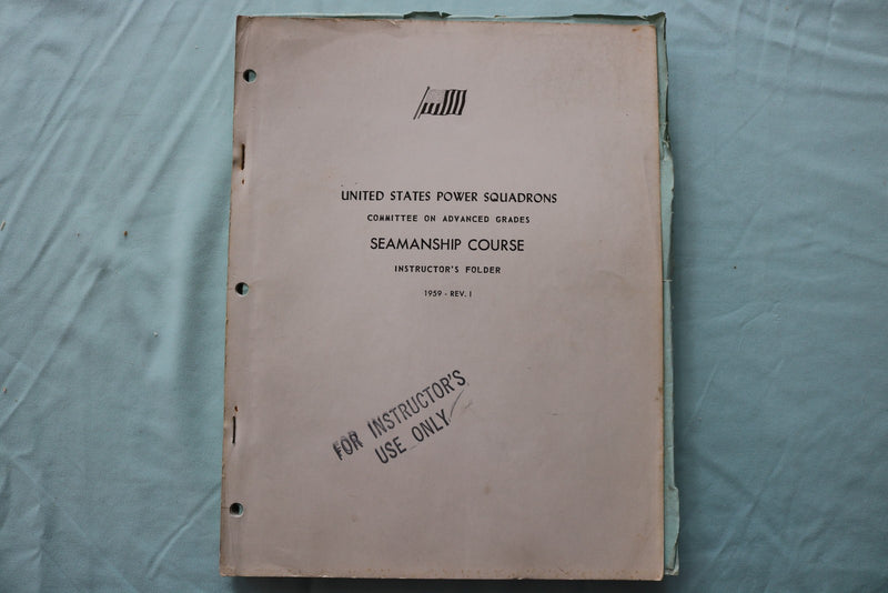 1959-1966 U.S. POWER SQUADRONS - SEAMSANSHIP PILOTING COURSE - LOT OF 4 - O 3936