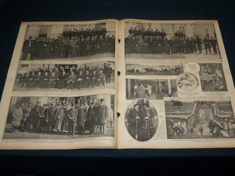 1917 MAY 13 NEW YORK TIMES ROTO PICTURE SECTION - WILSON & CABINET - NT 8986