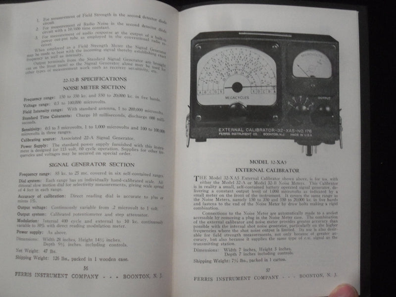 1920'S FERRIS INSTRUMENT CO. CATALOG NO. 49 SOFTCOVER BOOK - J 9830
