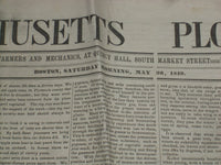 1849 MAY 26 MASSACHUSETTS PLOUGHMAN - ST. LOUIS FIRE - ROBERT STOREY - NP 5169