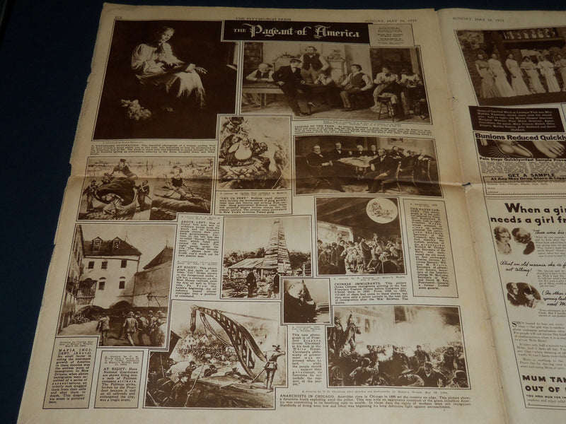 1935 MAY 26 THE PITTSBURGH PRESS SUNDAY METRO GRAVURE - DIONEE QUINTS - NP 4543