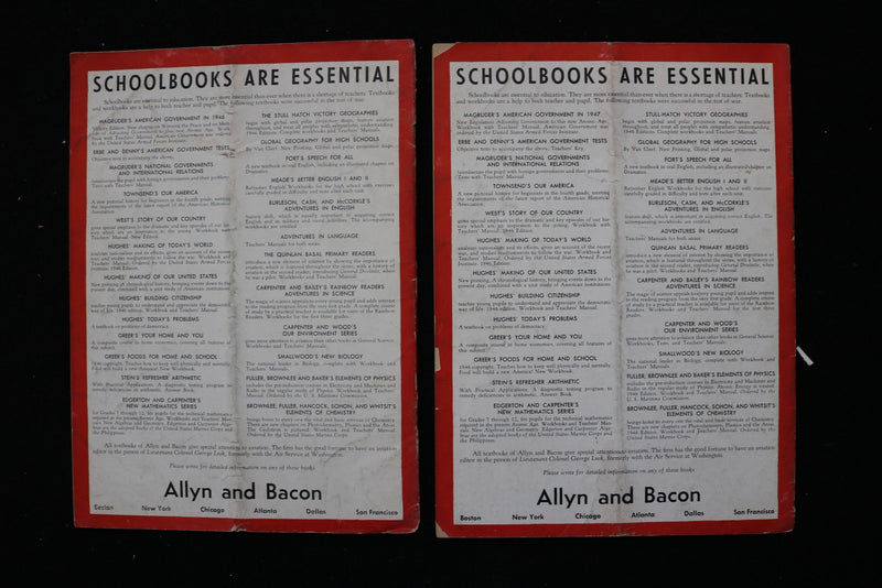 1944-1946 PROGRESSIVE EDUCATION MAGAZINE - LOT OF 11 - O 3800