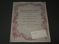 1943 JUNE 25 CHICAGO & SOUTHERN AIR LINES 10TH ANNIV. DINNER PROGRAM - J 3287
